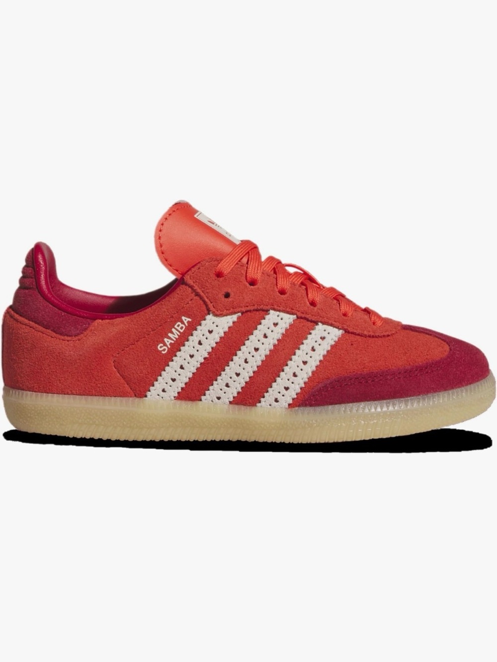 Adidas red girls sambas